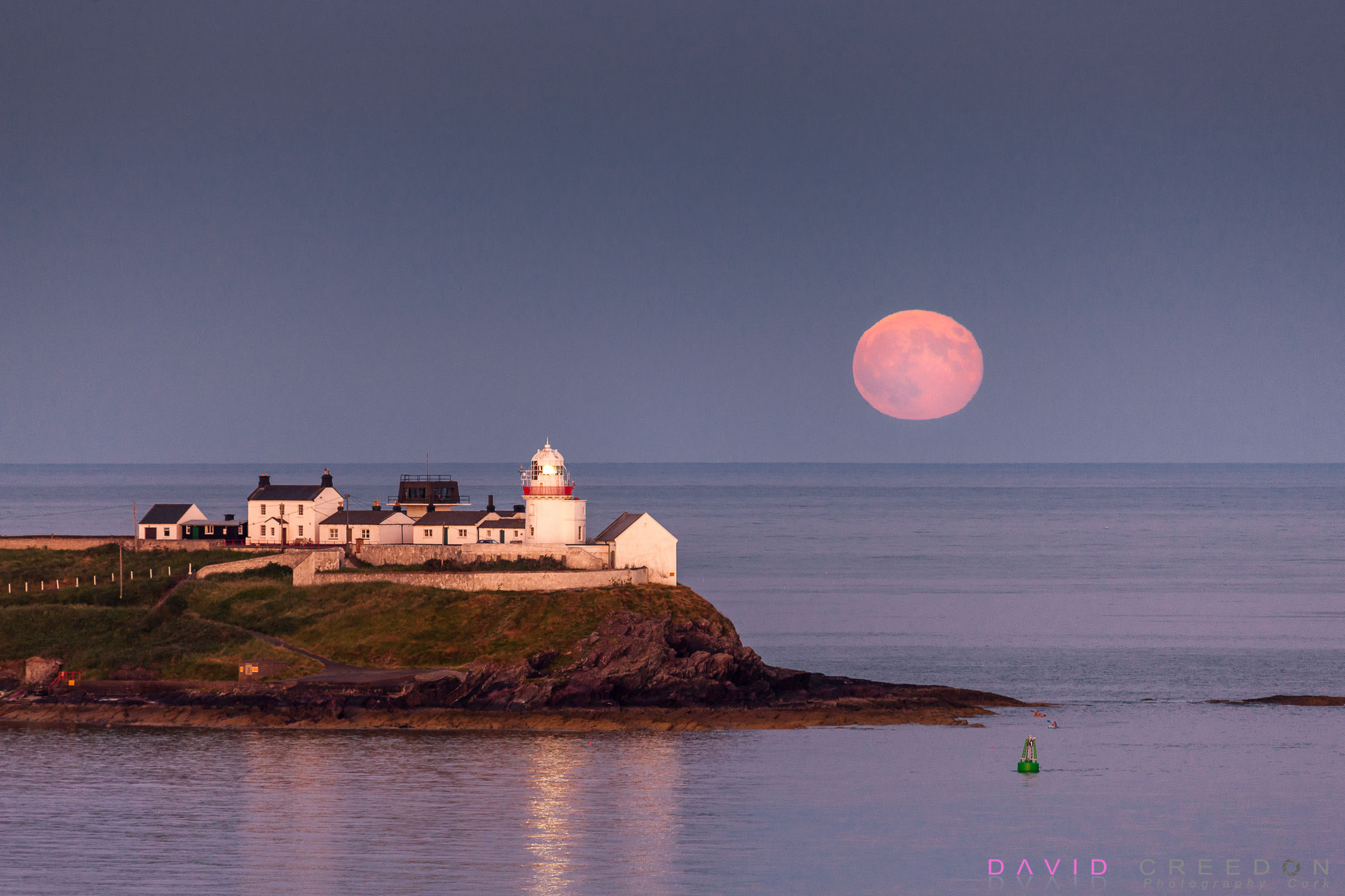 Full Moon at Roches Point Cork, Ireland